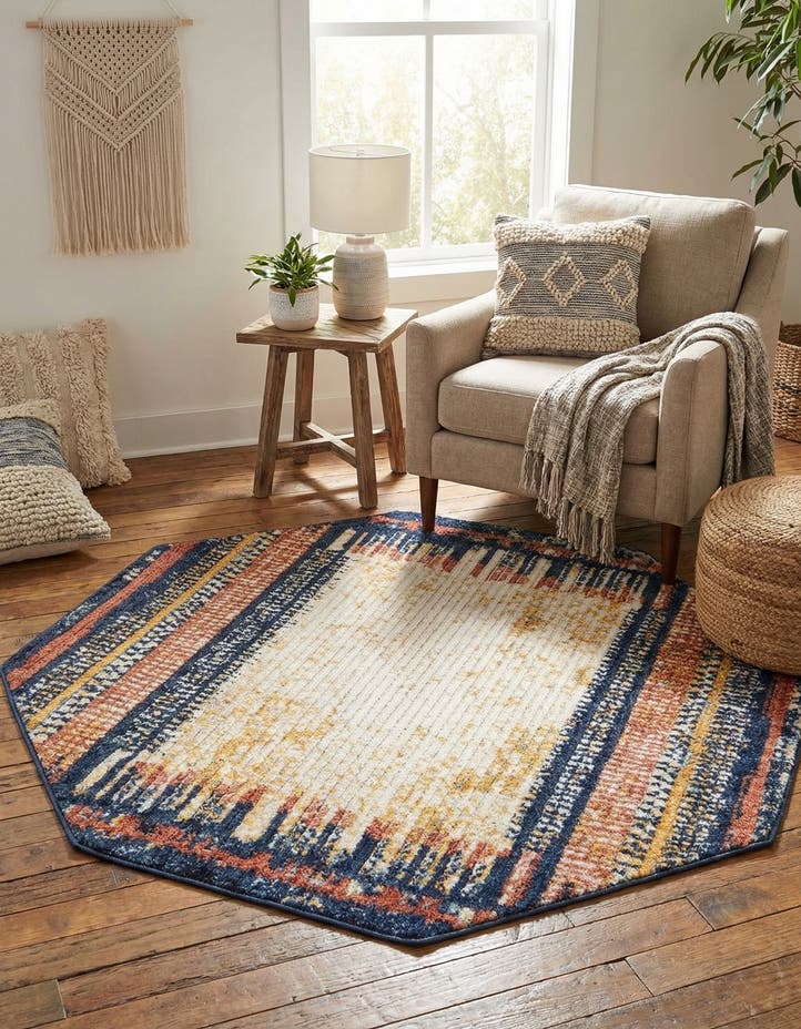 5' 3 x 5' 3 Tagine Octagon Rug