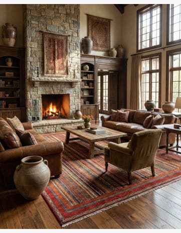 11' 9 x 14' 7 Torkman Wool Rug