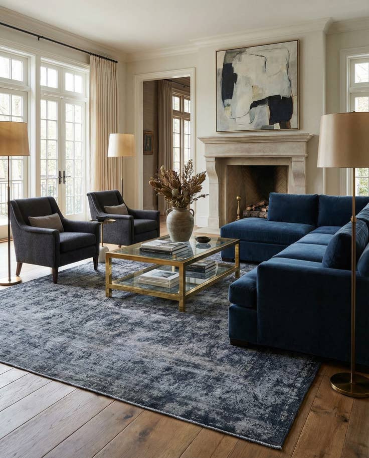 Detail image of 9' 7 x 13' 1 Vintage Royal Wool Rug