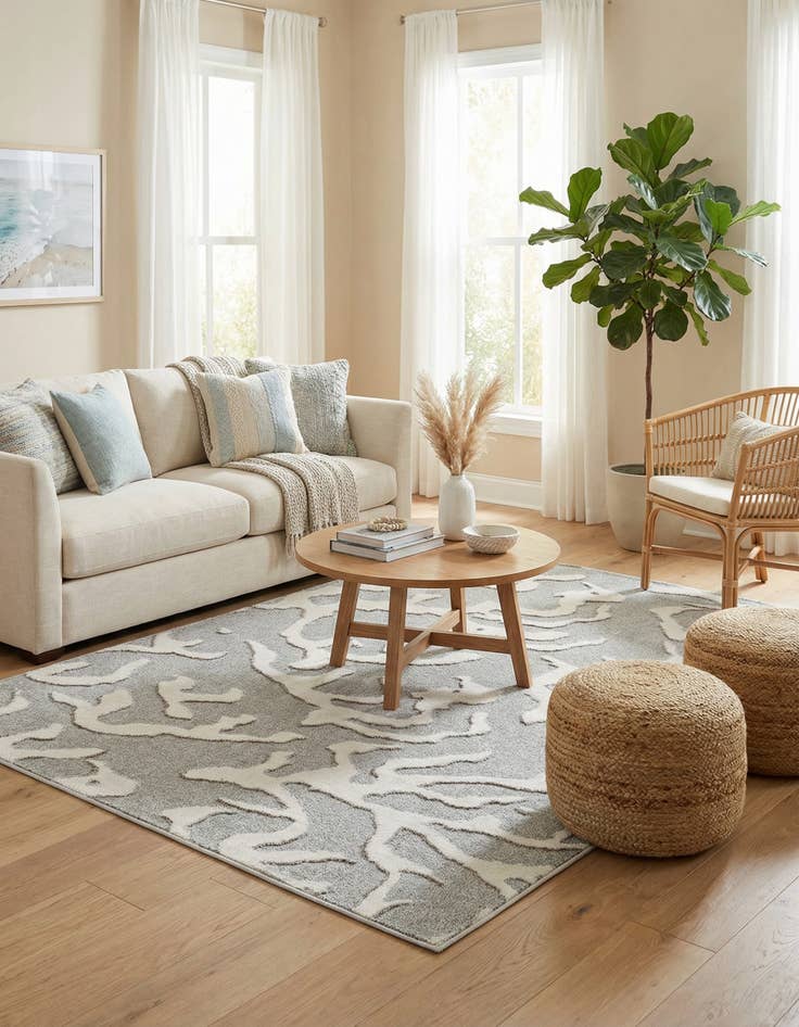Detail image of 6' x 9' Easy-Clean Sabrina Soto Indoor / Outdoor Rug