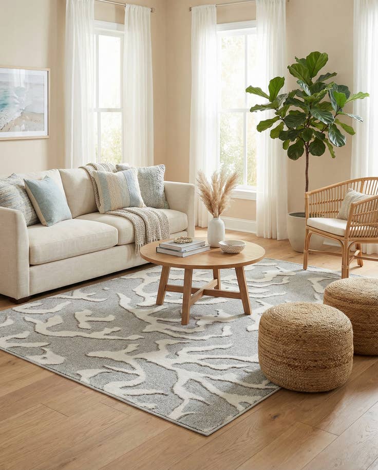 Detail image of 6' x 9' Easy-Clean Sabrina Soto Indoor / Outdoor Rug