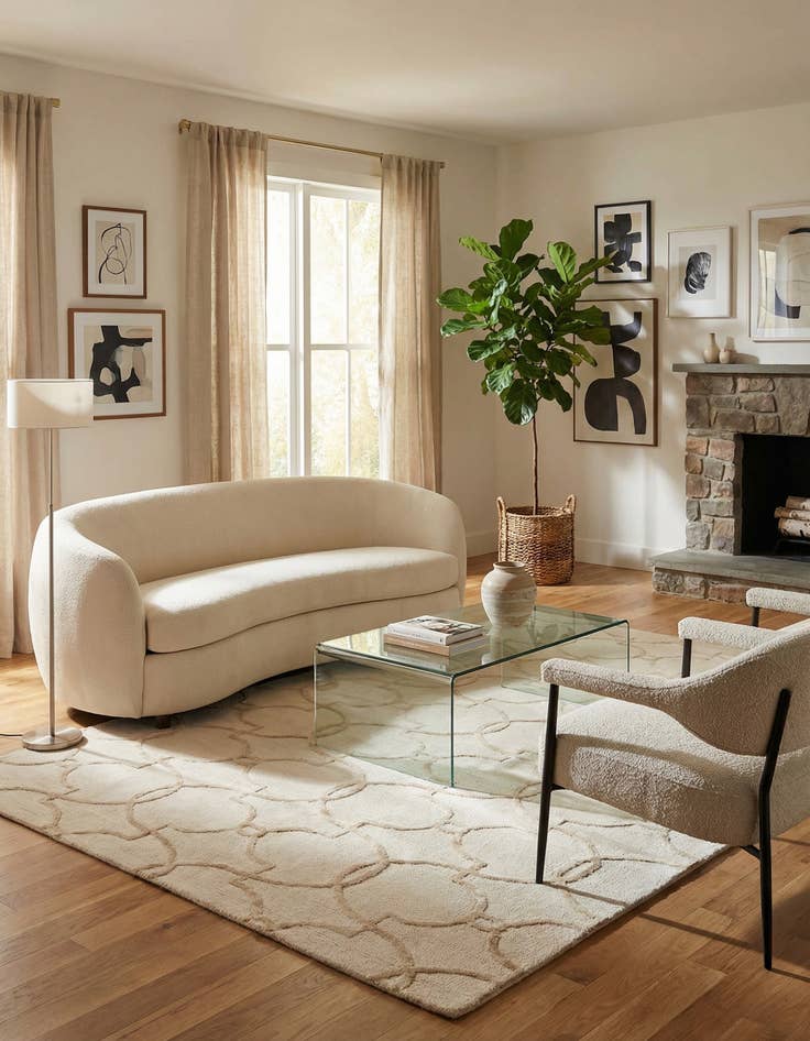 Detail image of 5' 1 x 7' 6 Luna Rug