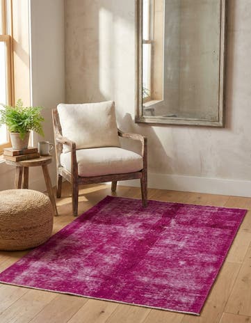 3' x 4' 7 Hand Knotted Ultra Vintage Persian Wool Rug