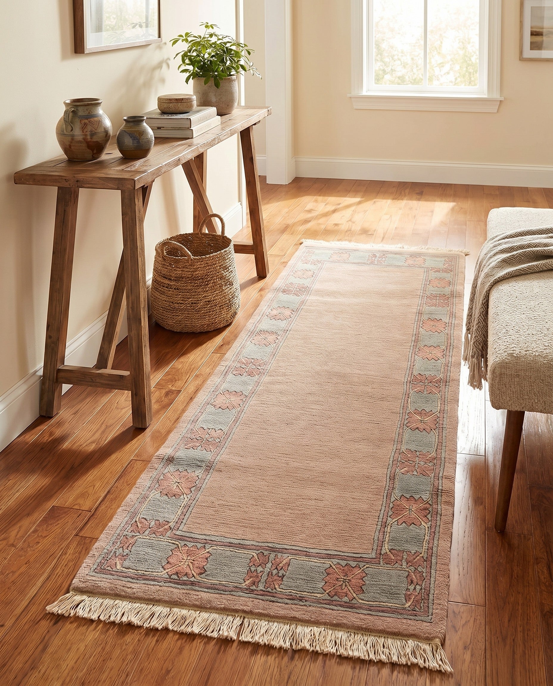 3' 1 x 5' 10 Hand Knotted Nepal Wool Runner Rug