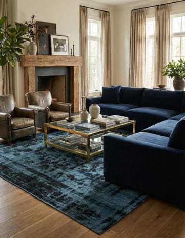 8' x 9' 6 Hand Knotted Ultra Vintage Persian Wool Rug