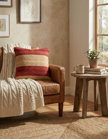 2' 5 x 2' 6 Hand Woven Pillow Wool Square Rug
