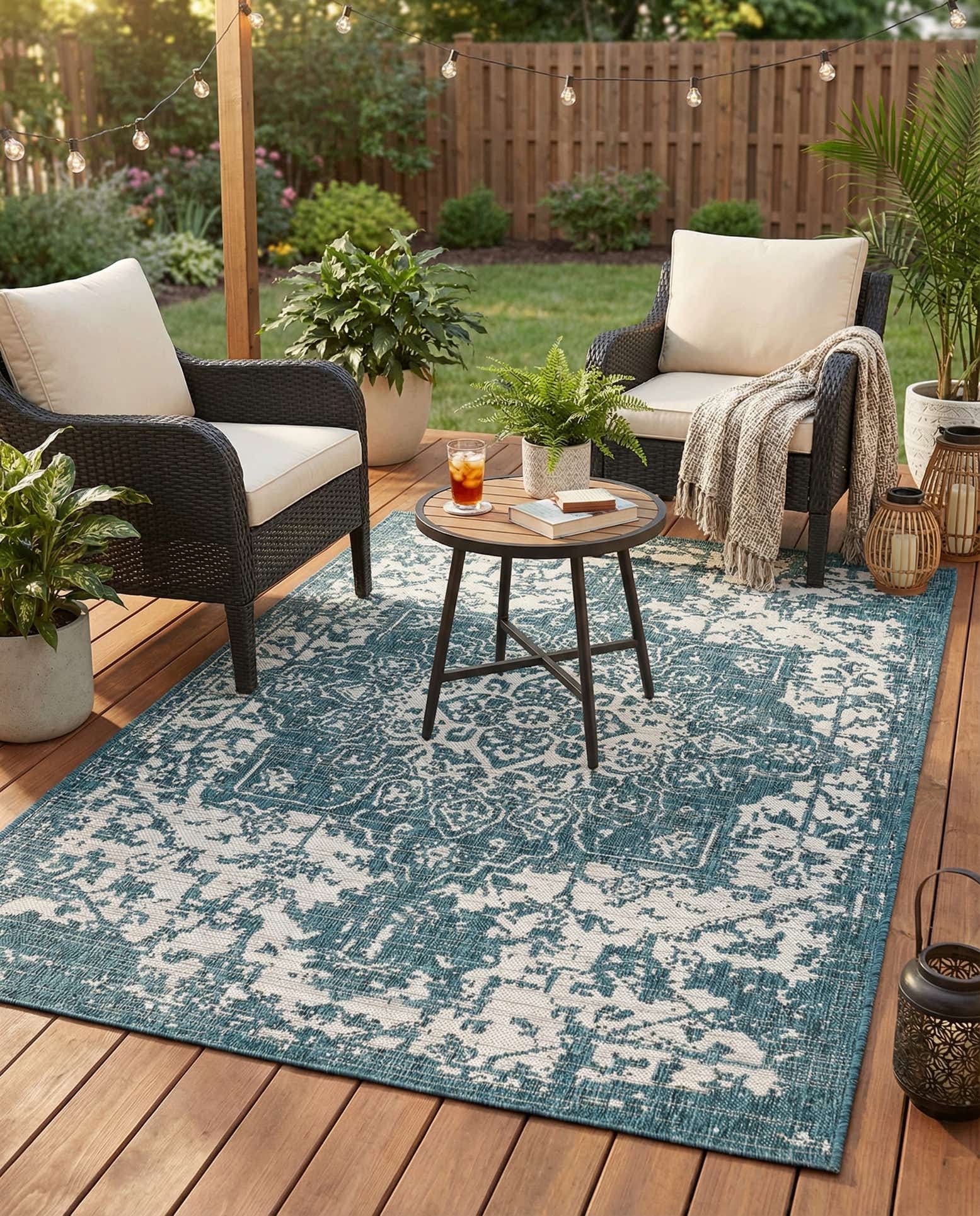 4' x 6' Easy-Clean Jill Zarin Dubai Indoor / Outdoor Rug