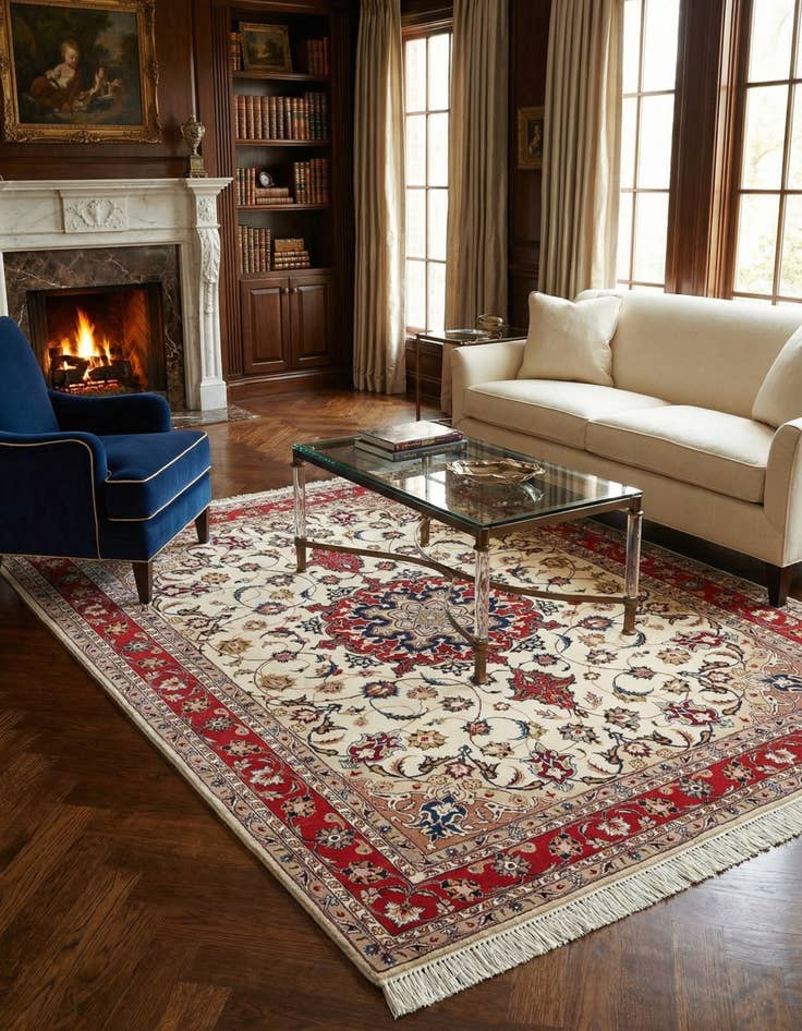 Detail image of  5' 1 x 6' 9 Tabriz Rug