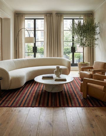 5' 9 x 10' 4 Hand Woven Kilim Modern Wool Rug