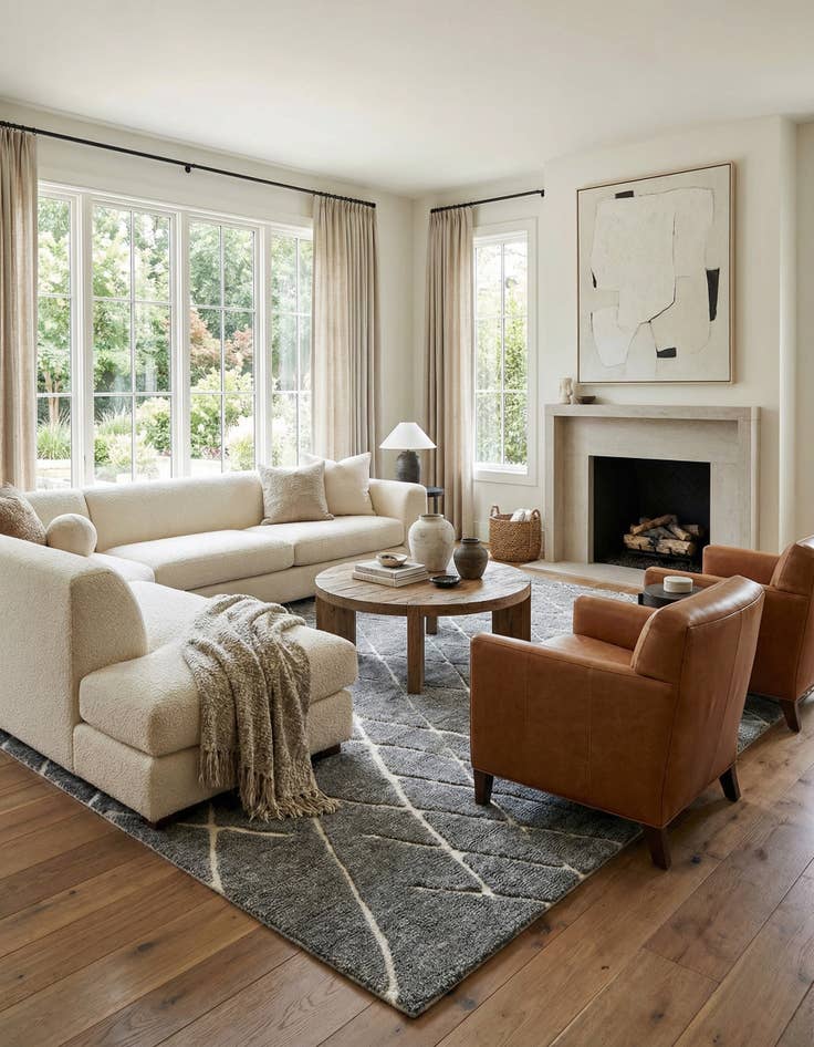 Detail image of  7' 10 x 10' Atlas Moroccan Wool Rug