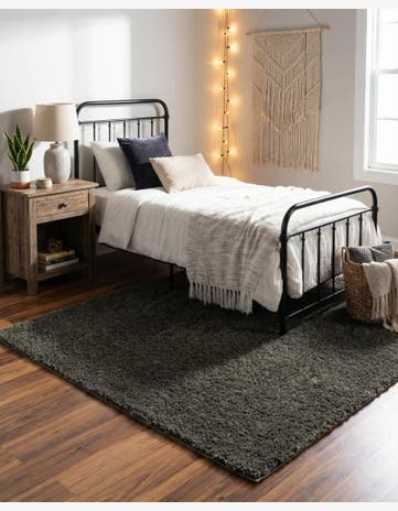 4' x 6' Soft Solid Shag Rug