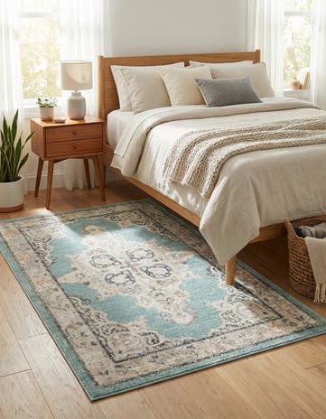 Aqua Parker Rug