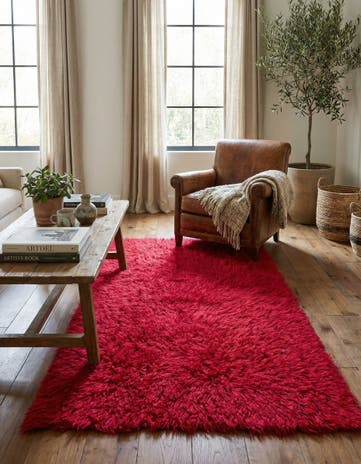 4' 4 x 6' 7 Hand Knotted Moroccan Wool Rug