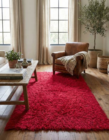 4' 4 x 6' 7 Hand Knotted Moroccan Wool Rug