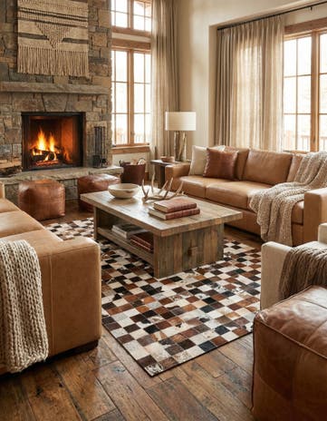 5' x 8' Cowhide Rug