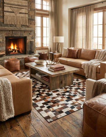 5' x 8' Cowhide Rug