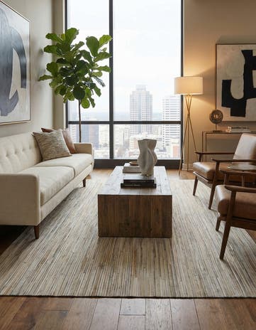 5' x 7' 11 Cowhide - Patchwork Rug