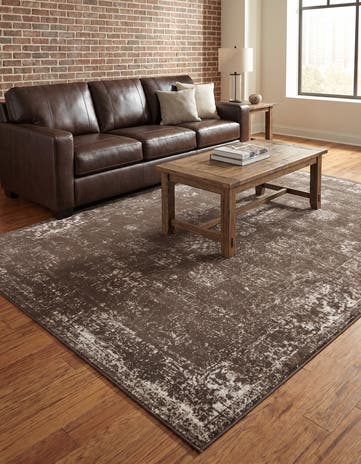 Brown Monte Carlo Rug