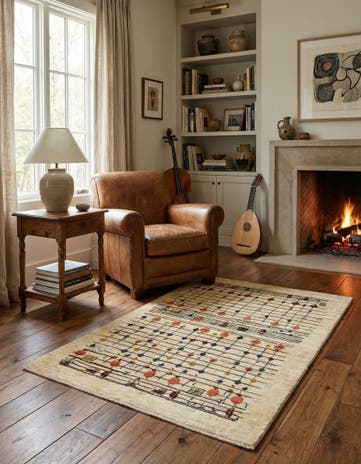 2' 10 x 4' 5 Kashkuli Wool Rug