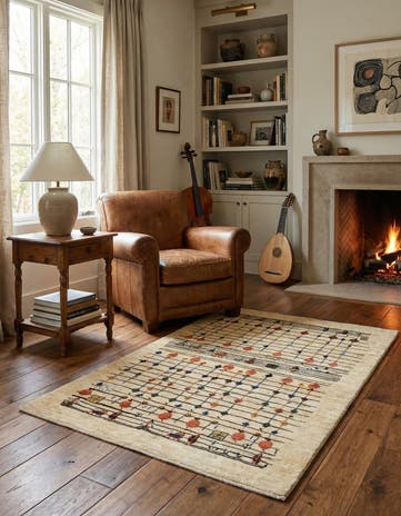 2' 10 x 4' 5 Kashkuli Wool Rug