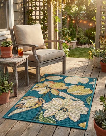 2' x 3' Easy-Clean Baja Indoor / Outdoor Rug