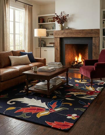 5' x 8' Agra Wool Rug