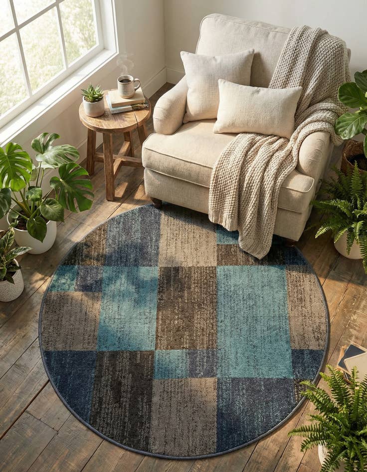 Detail image of  4' 1 x 4' 1 Equinox Round Rug