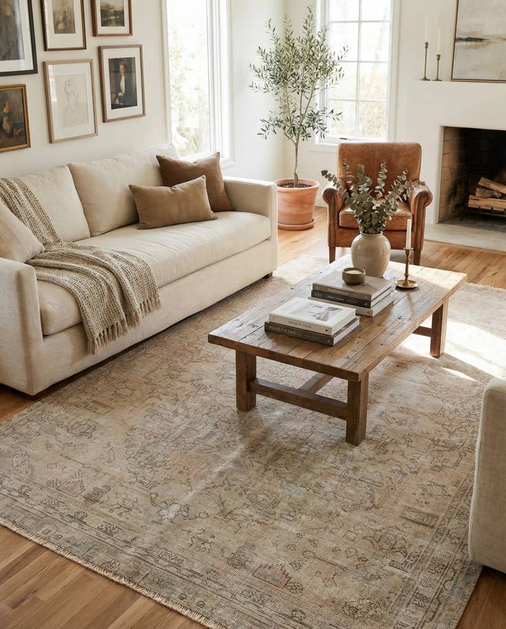 Detail image of 5' x 8' 3 Hand Knotted Ultra Vintage Persian Wool Rug