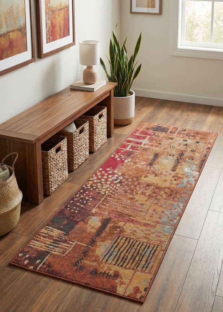 2' x 5' Easy-Clean Modern Indoor / Outdoor Runner Rug