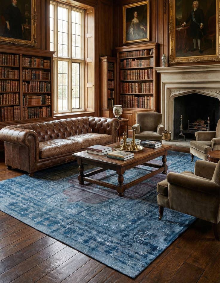 Detail image of 9' 10 x 12' 5 Vintage Royal Wool Rug