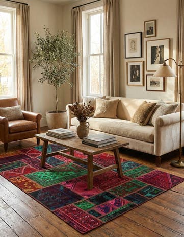 5' 6 x 7' 6 Hand Knotted Ultra Vintage Persian Wool Rug
