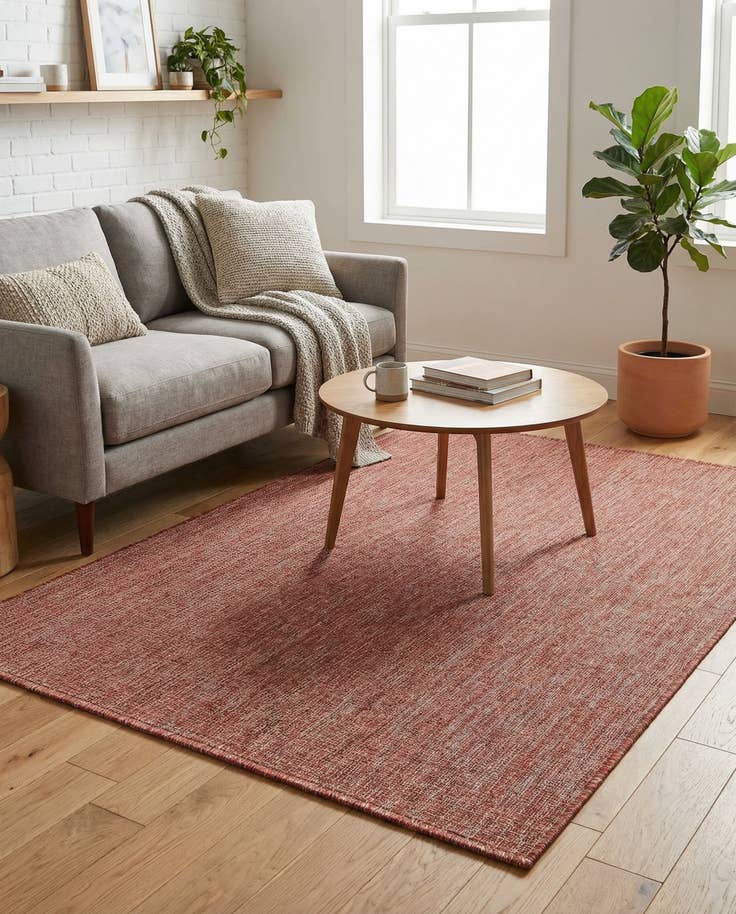Detail image of 4' x 6' Easy-Clean Solid Indoor / Outdoor Rug