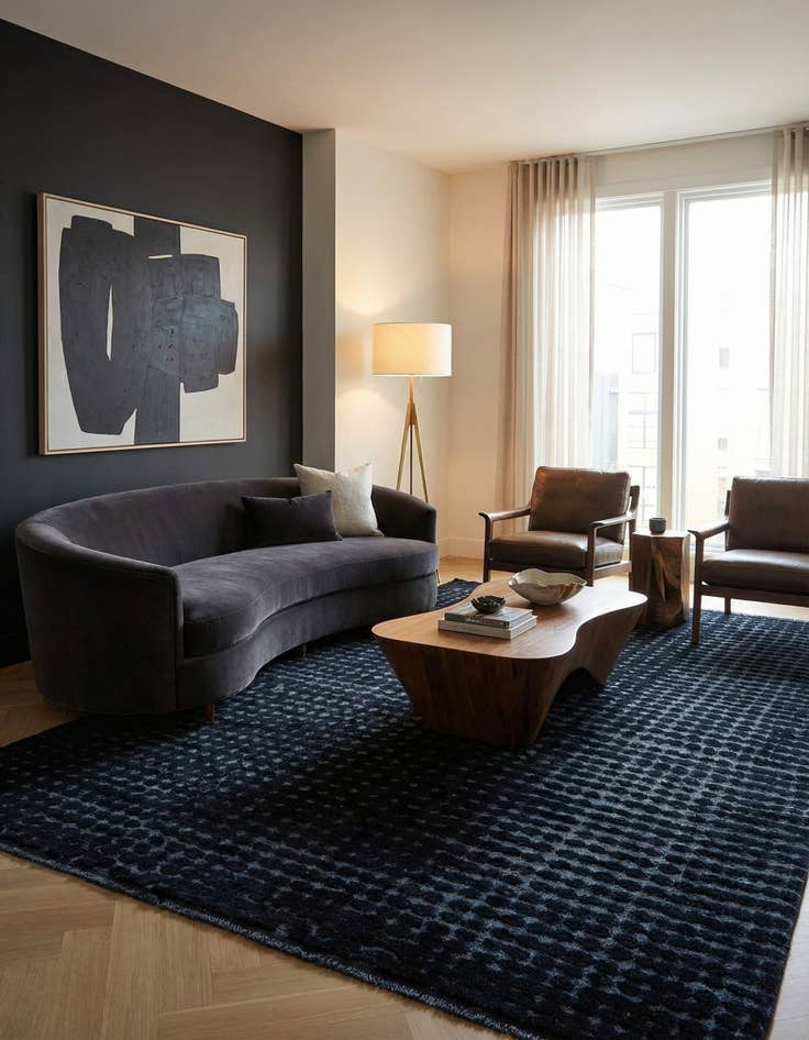 Detail image of 6' 5 x 10' 1  Hand Knotted Darya Wool Rug