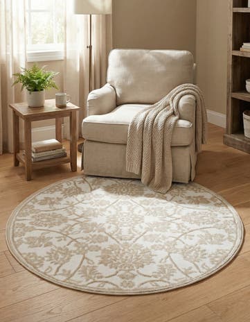 3' 3 x 3' 3 Nepal Round Rug