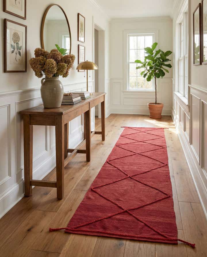 2' 8 x 9' 9 Hand Knotted Moroccan Wool Runner Rug