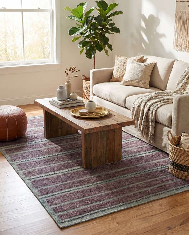 5' 8 x 8' 1 Hand Knotted Moroccan Wool Rug