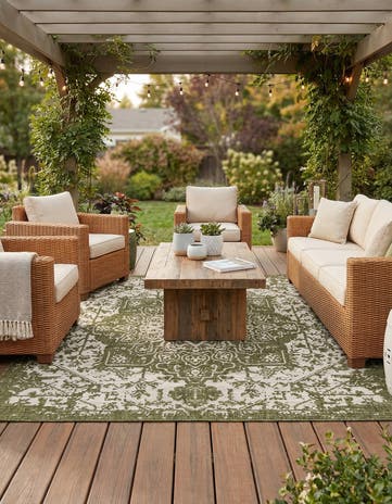 10' 8 x 10' 8 Easy-Clean Jill Zarin Dubai Indoor / Outdoor Square Rug