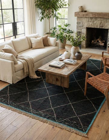 8' 3 x 10' 8 Hand Knotted Moroccan Wool Rug