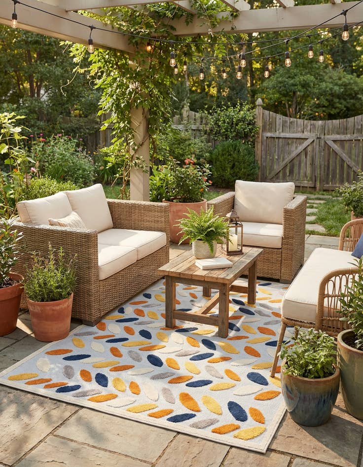 Detail image of  6' x 9'  Washable Aruba Indoor / Outdoor Rug