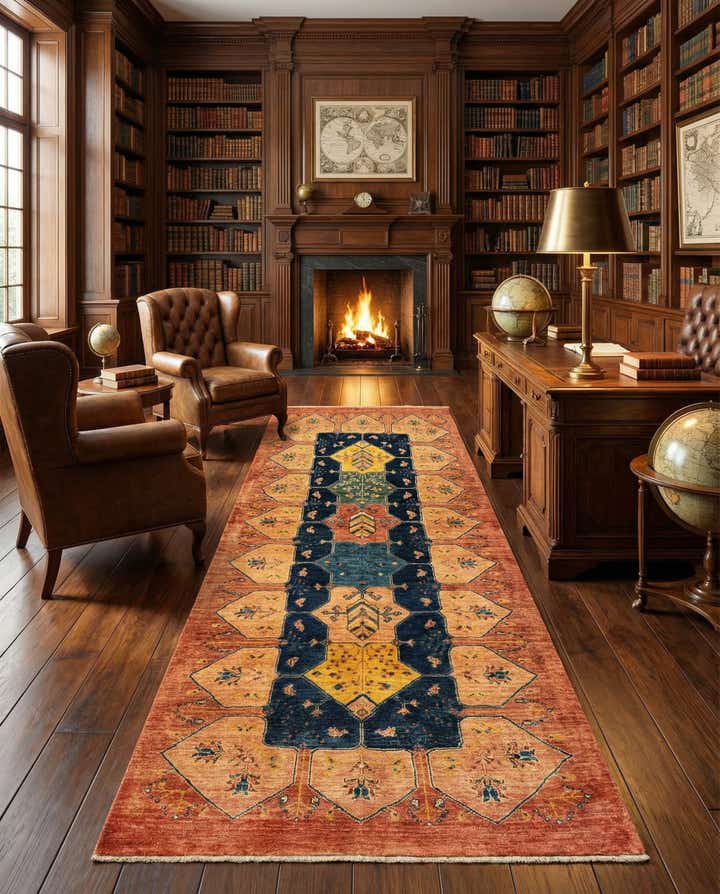 3' x 6' 7 Kashkuli Wool Runner Rug