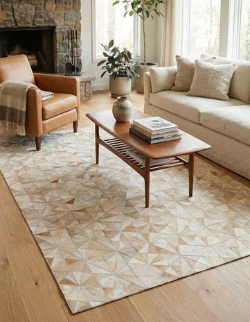 4' x 6' Cowhide Stocks Rug