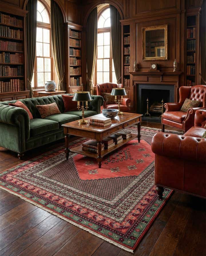 6' 8 x 9' 9 Hand Knotted Anatolian Wool Rug