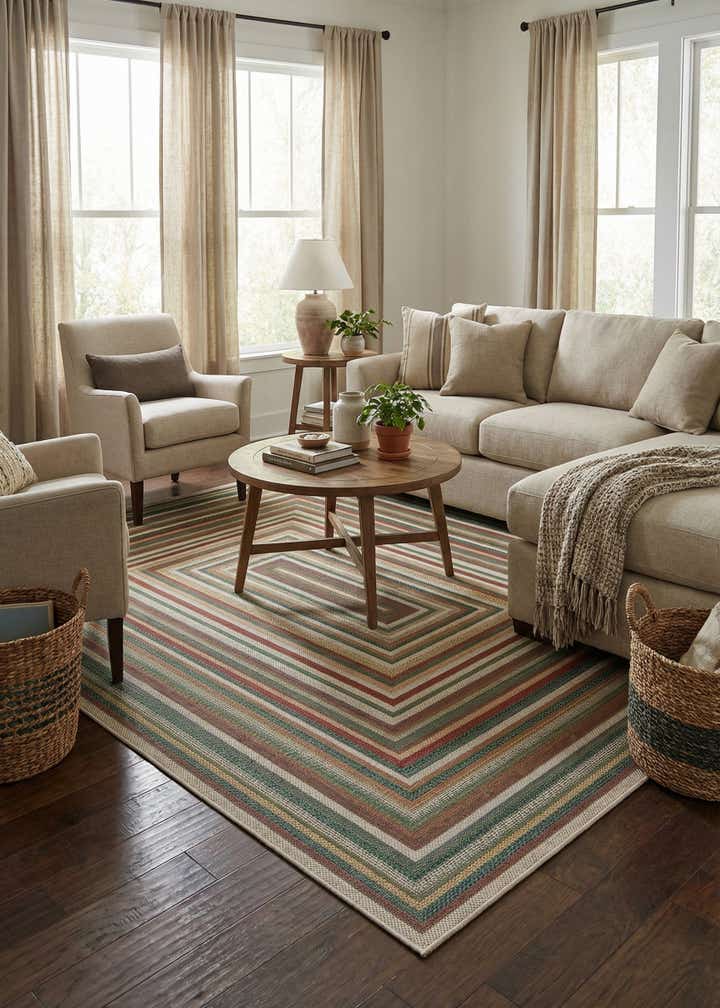 9' x 12' Easy-Clean Baja Indoor / Outdoor Rug