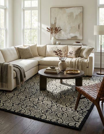 8' 1 x 10' 4 Hand Knotted Darya Wool Rug