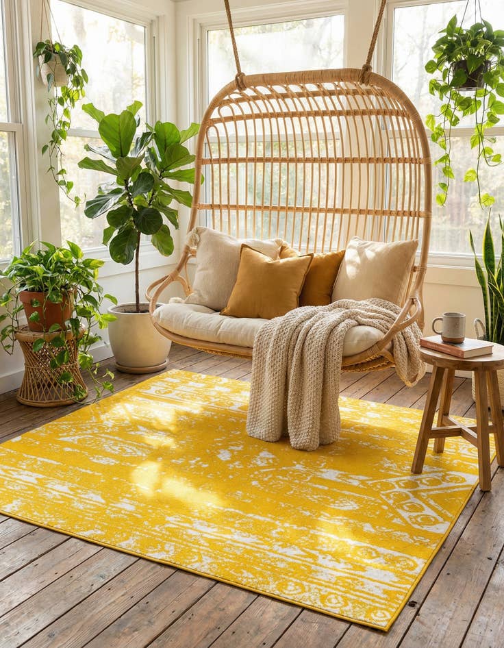 Detail image of 7' x 7' Lennon Square Rug