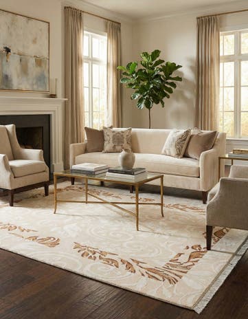 5' 9 x 8' Hand Knotted Darya Wool Rug