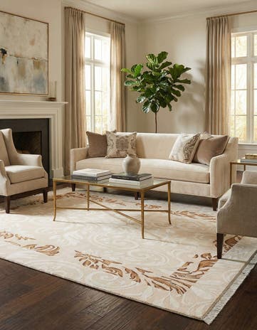 5' 9 x 8' Hand Knotted Darya Wool Rug