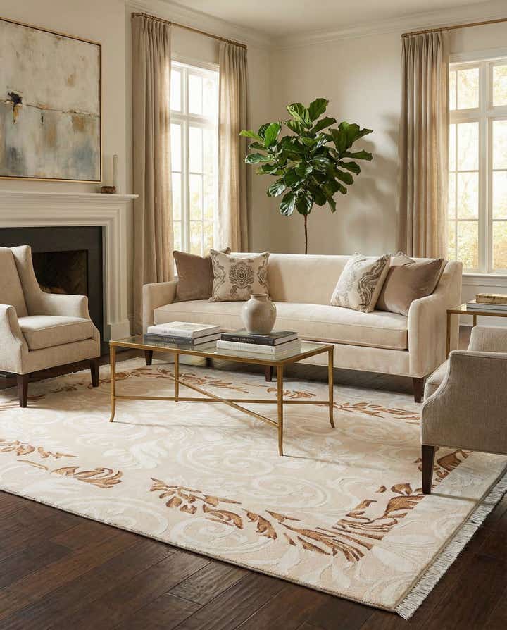 5' 9 x 8' Hand Knotted Darya Wool Rug