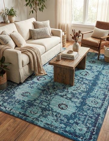 9' x 12' 2 Washable Fleur Rug