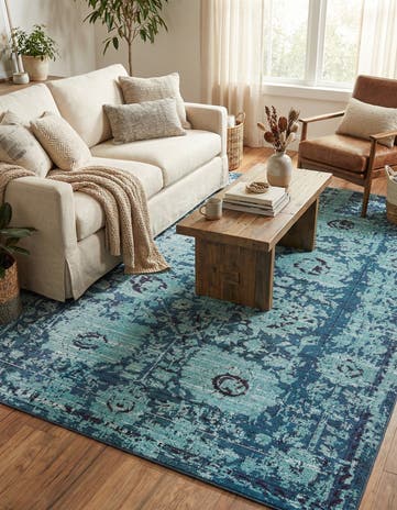 9' x 12' 2 Washable Fleur Rug